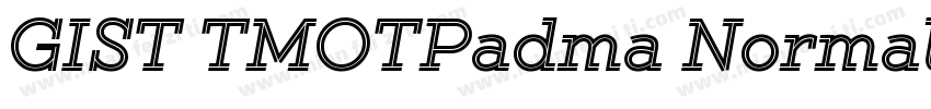 GIST TMOTPadma Normal字体转换